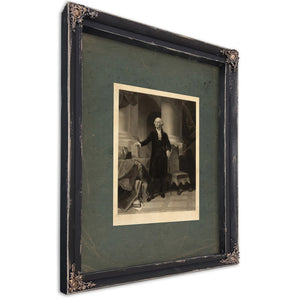 George Washington 1852 — Ebony Framed Canvas Print | Bella Frye