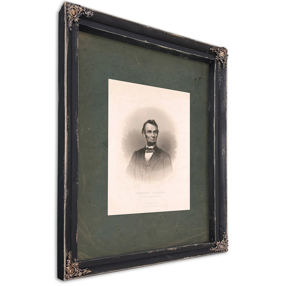 Abraham Lincoln 19th Century 3 — Ebony Framed Canvas Print | Bella Frye