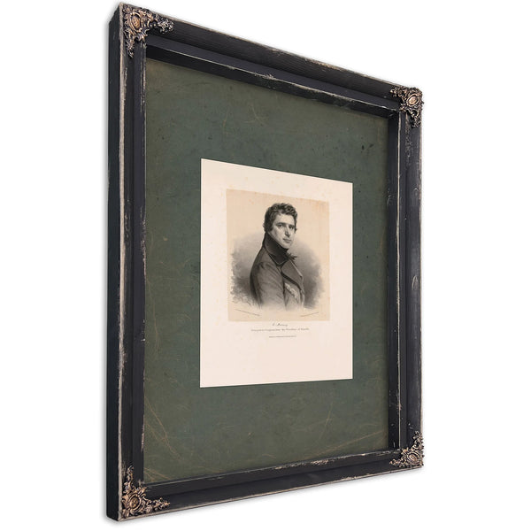 C Downing Delegate to Congress From the Territory of Florida 19th Century — Ebony Framed Canvas Print | Bella Frye