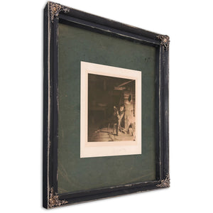Lincoln as Boy 1914 — Ebony Framed Canvas Print | Bella Frye