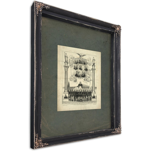 Independence Declared 1776 the Union Must Be Preserved 1839 — Ebony Framed Canvas Print | Bella Frye