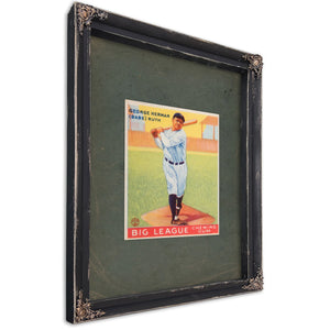 Baberuthgoudeycard2 — Ebony Framed Canvas Print | Bella Frye