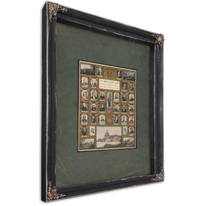 The American National Chart 199 — Ebony Framed Canvas Print | Bella Frye