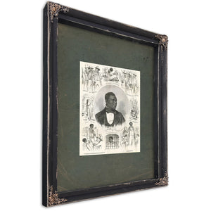 Anthony Burns 1855 — Ebony Framed Canvas Print | Bella Frye