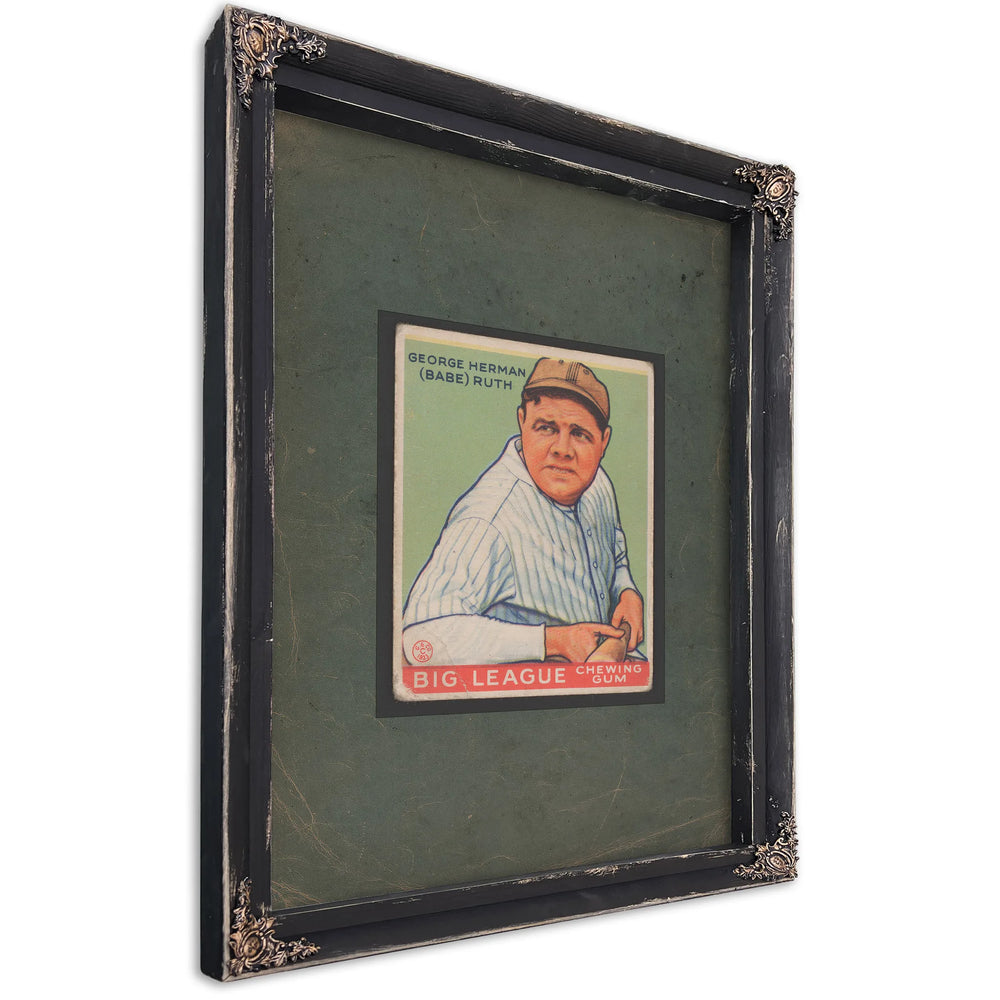 George Herman Babe Ruth Big League Chewing Gum — Ebony Framed Canvas Print | Bella Frye