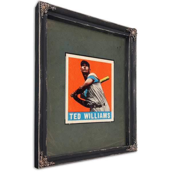 Leaf Ted Williams — Ebony Framed Canvas Print | Bella Frye