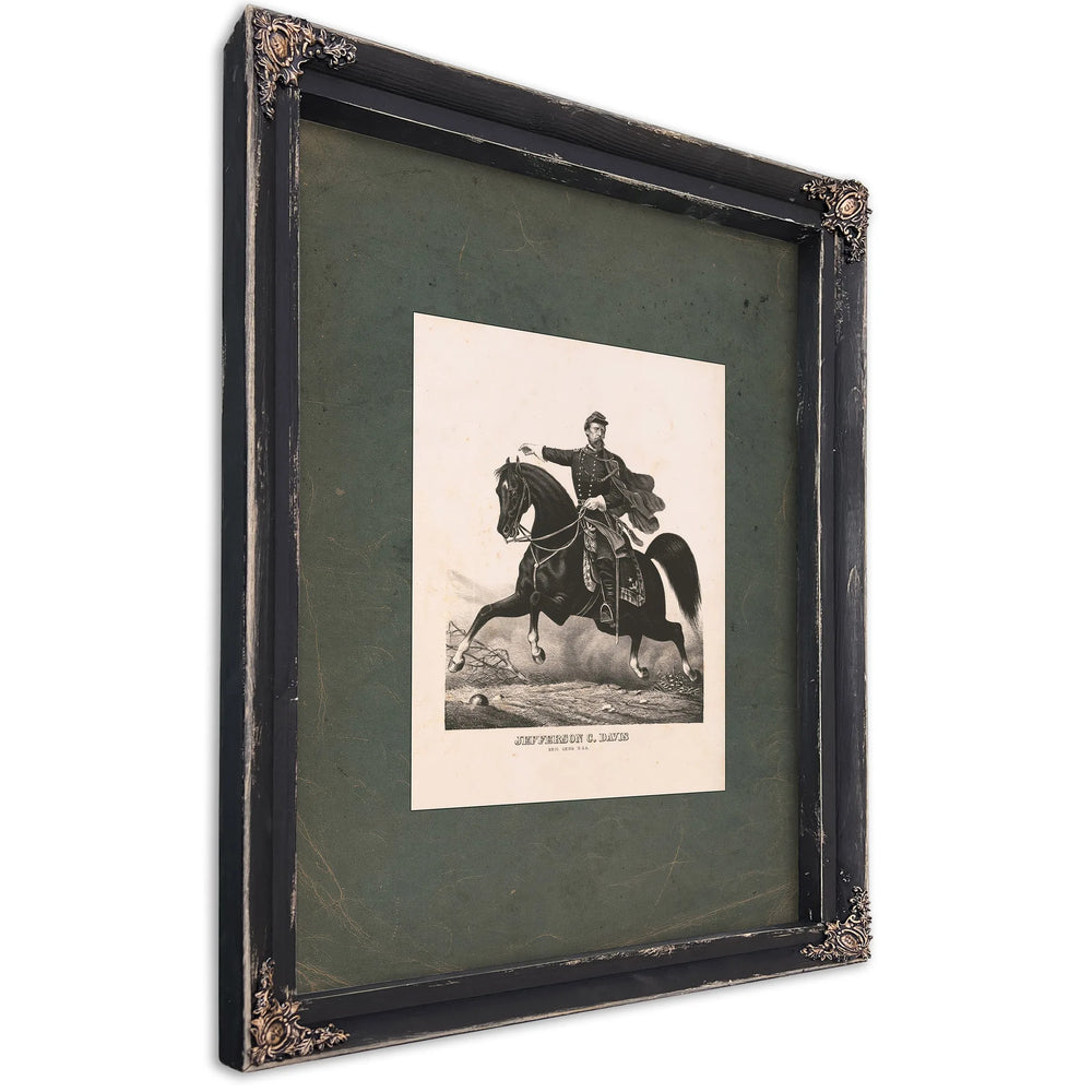 Jefferson Columbus Davis 19th Century — Ebony Framed Canvas Print | Bella Frye