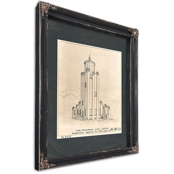 The Keepers Tower at Worlds Edge — Ebony Framed Canvas Print | Bella Frye