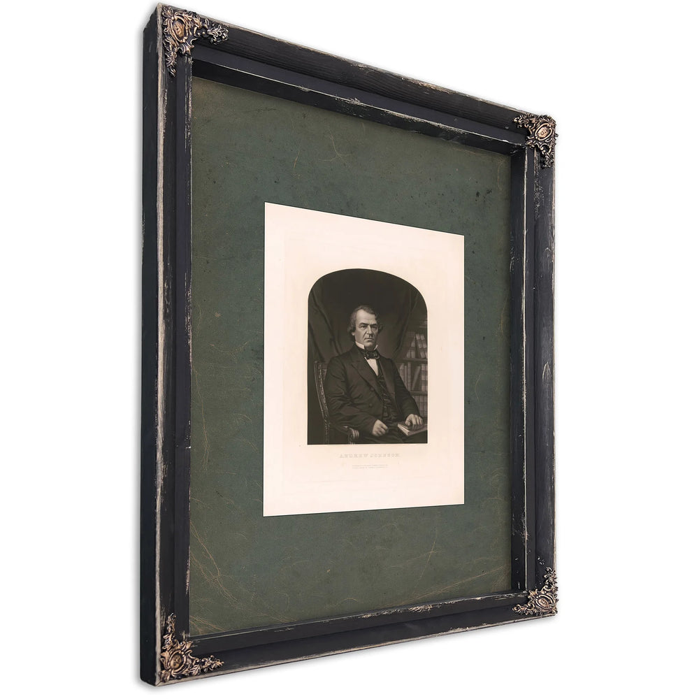 Andrew Johnson 19th Century — Ebony Framed Canvas Print | Bella Frye