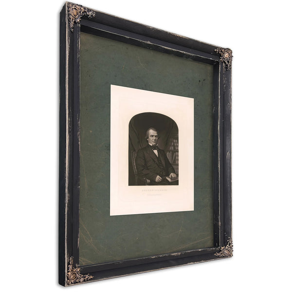 Andrew Johnson 19th Century — Ebony Framed Canvas Print | Bella Frye