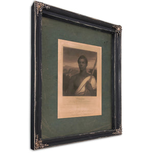 Cinque the Chief of the Amistad Captives 184 — Ebony Framed Canvas Print | Bella Frye