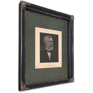 Hon James J Blaine Republican Candidate for President 1884 1884 — Ebony Framed Canvas Print | Bella Frye