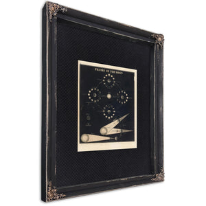 The Lunar Mechanica — A Study in Celestial Choreography — Ebony Framed Canvas Print | Bella Frye
