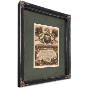 General Re Lees Farewell Address 19th Century — Ebony Framed Canvas Print | Bella Frye