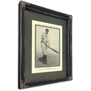 Joe Jackson Police Gazette — Ebony Framed Canvas Print | Bella Frye