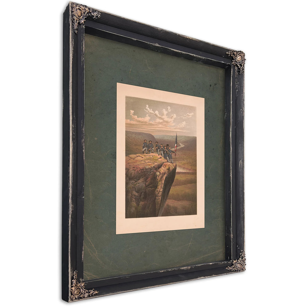 Union Soldiers at Point Lookout Tennessee 1863 188 — Ebony Framed Canvas Print | Bella Frye