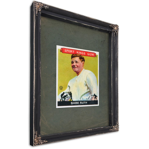 Goudey Sport Kings 2 Babe Ruth — Ebony Framed Canvas Print | Bella Frye