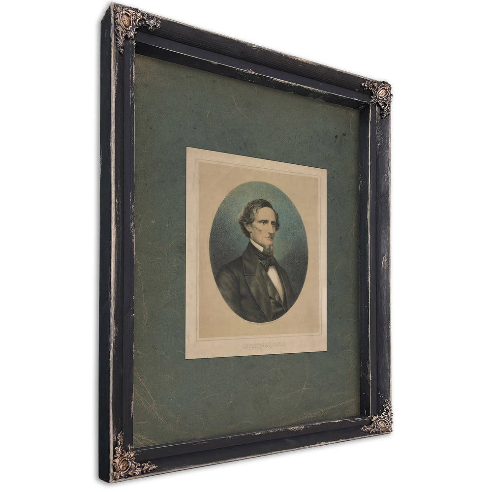 Jefferson Davis 185 187 — Ebony Framed Canvas Print | Bella Frye