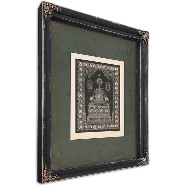 Memorial to the Loyal Sons of the South the Brave Confederate Heroes 1892 — Ebony Framed Canvas Print | Bella Frye