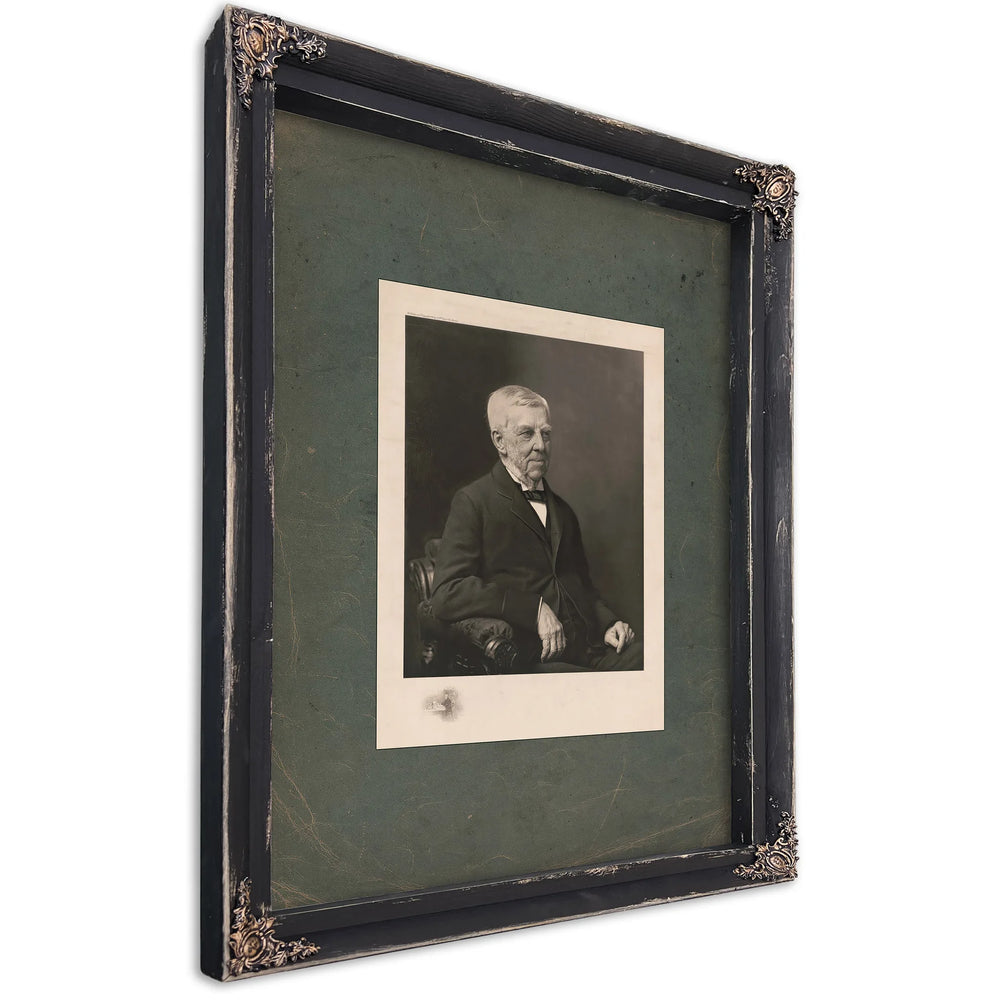 Oliver Wendell Holmes 1894 — Ebony Framed Canvas Print | Bella Frye