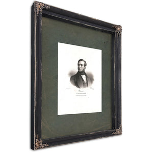 Daniel D Barnard Representative From New York 1843 — Ebony Framed Canvas Print | Bella Frye