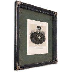 Sam L Southard Senator From New Jersey 1838 — Ebony Framed Canvas Print | Bella Frye