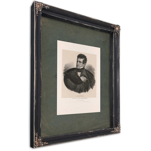 Sam L Southard Senator From New Jersey 1838 — Ebony Framed Canvas Print | Bella Frye