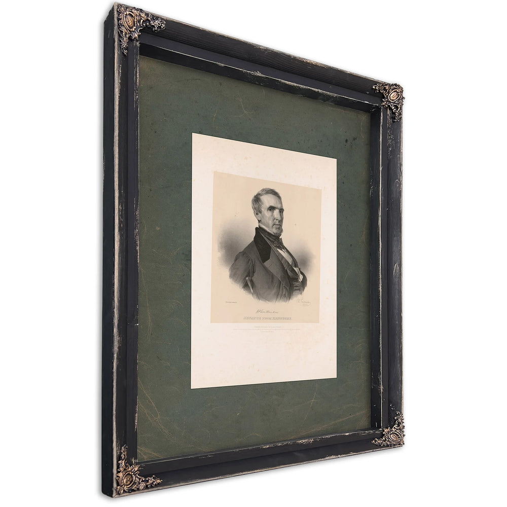 John J Crittenden Senator From Kentucky 1841 — Ebony Framed Canvas Print | Bella Frye