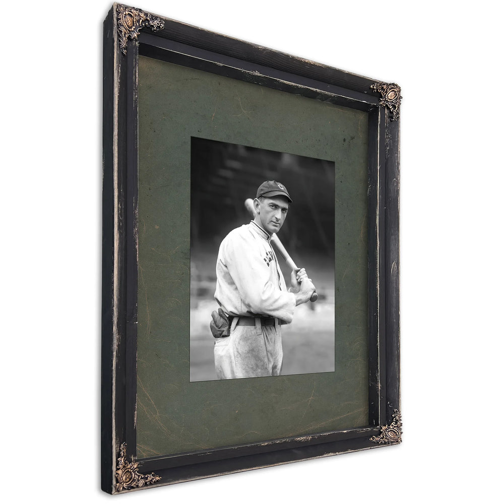 Shoeless Joe Jackson by Conlon 1913 Crop 31b4d2 — Ebony Framed Canvas Print | Bella Frye
