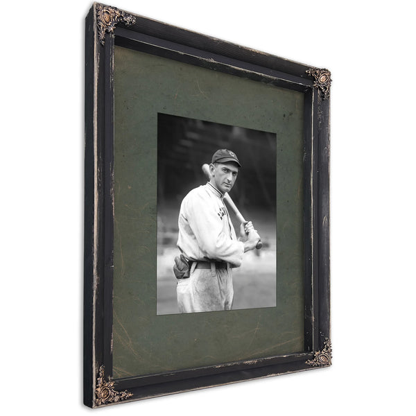 Shoeless Joe Jackson by Conlon 1913 Crop 31b4d2 — Ebony Framed Canvas Print | Bella Frye
