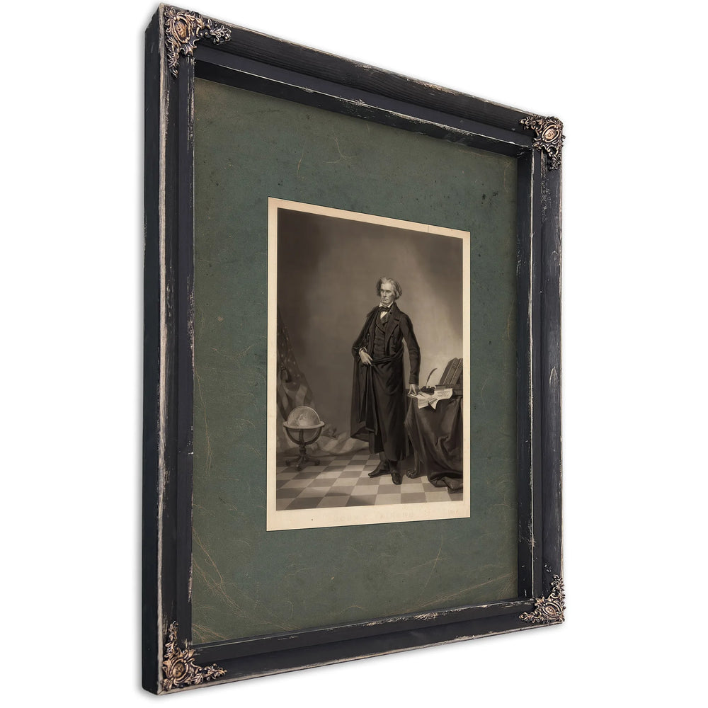 John Caldwell Calhoun 1852 — Ebony Framed Canvas Print | Bella Frye