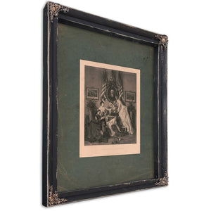 Washingtons Birthday 1876 — Ebony Framed Canvas Print | Bella Frye