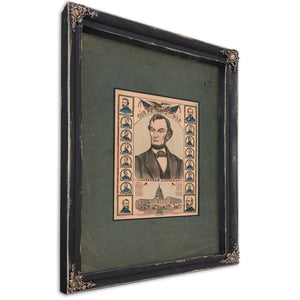 Our Patriots of the War Abraham Lincoln 1863 — Ebony Framed Canvas Print | Bella Frye