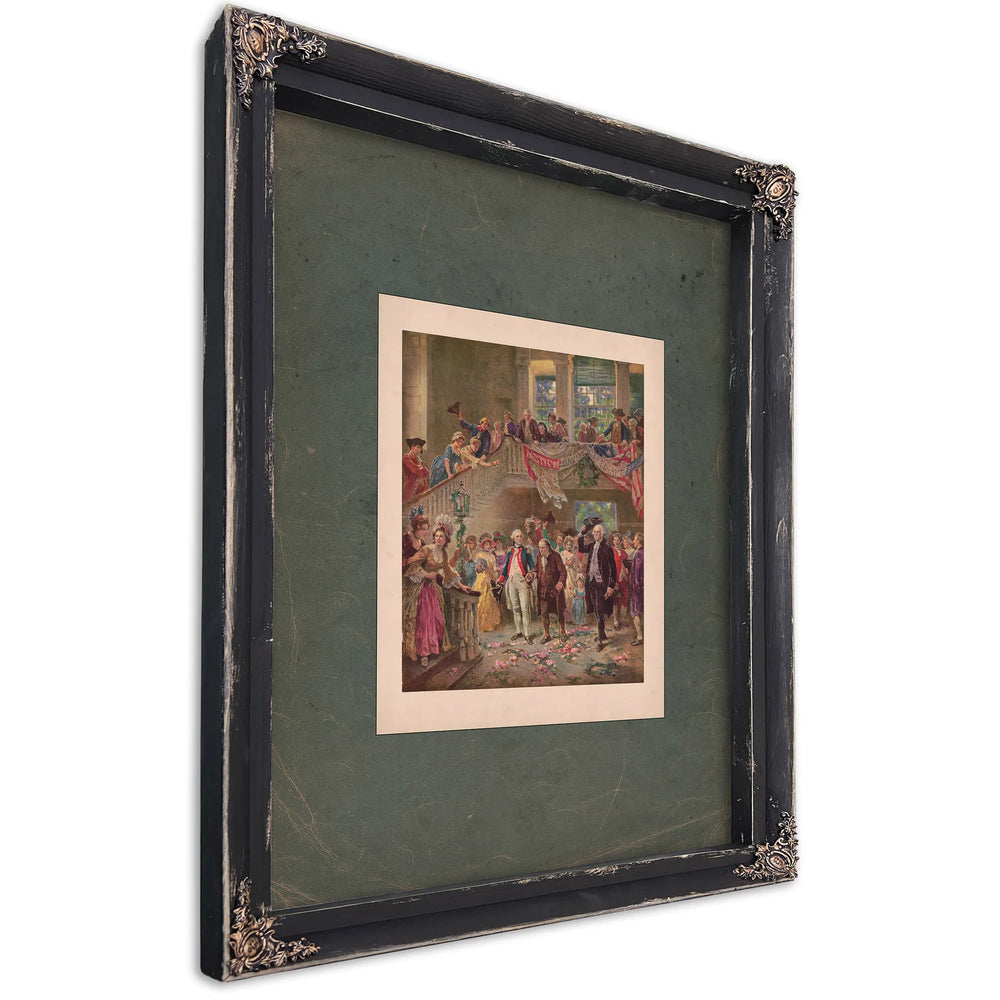 When John Paul Jones Came Home 1918 — Ebony Framed Canvas Print | Bella Frye