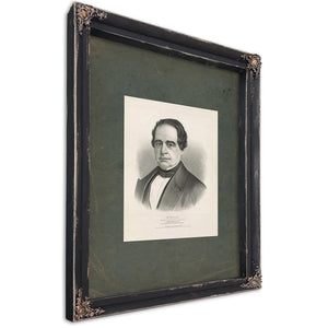 Honorable Hannibal Hamlin Republican Candidate for Vice President of the United States 186 — Ebony Framed Canvas Print | Bell
