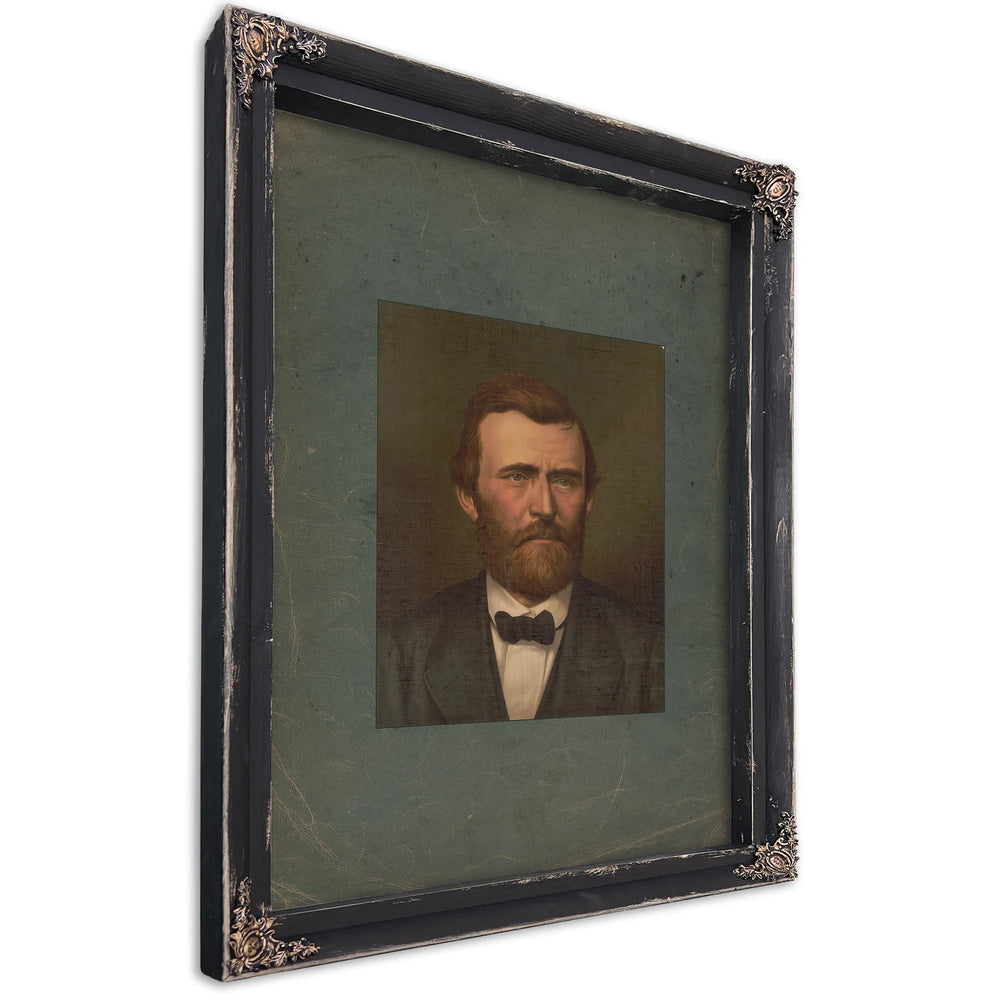 Ulysses S Grant 1877 — Ebony Framed Canvas Print | Bella Frye