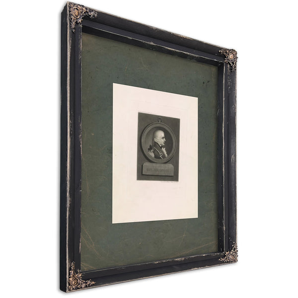 General Edward Braddock 1899 — Ebony Framed Canvas Print | Bella Frye