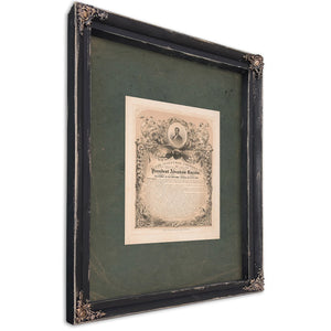 The Inaugural Address of President Abraham Lincoln Delivered in the National Capitol March 4th 1865 1865 — Ebony Framed Canva