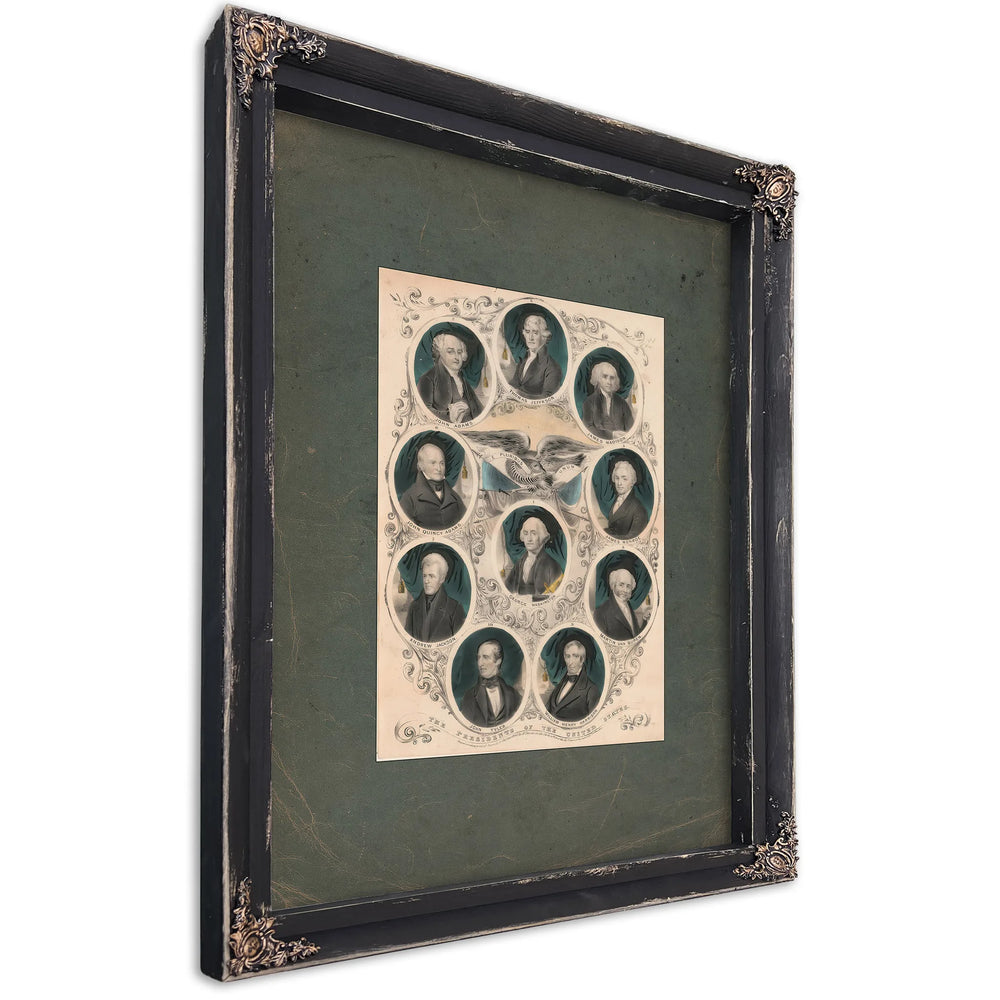 The Presidents of the United States 1842 2 — Ebony Framed Canvas Print | Bella Frye