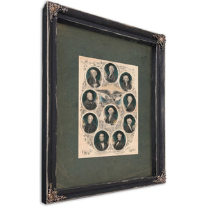 The Presidents of the United States 1842 2 — Ebony Framed Canvas Print | Bella Frye