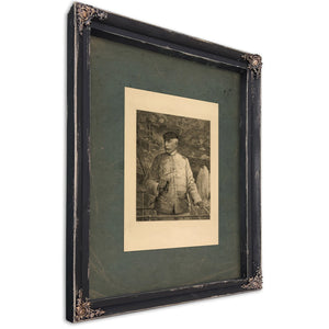 Dmiral Dewey on the Bridge 1899 — Ebony Framed Canvas Print | Bella Frye