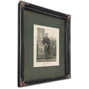 Abraham Lincoln 1862 — Ebony Framed Canvas Print | Bella Frye