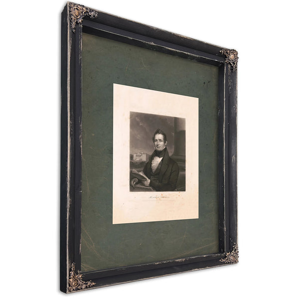 Thaddeus Stevens 1838 — Ebony Framed Canvas Print | Bella Frye