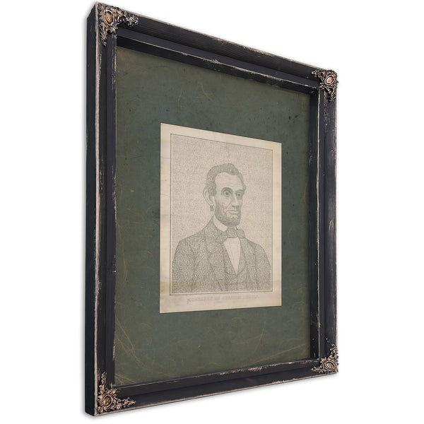 Biography of Abraham Lincoln 19th Century — Ebony Framed Canvas Print | Bella Frye