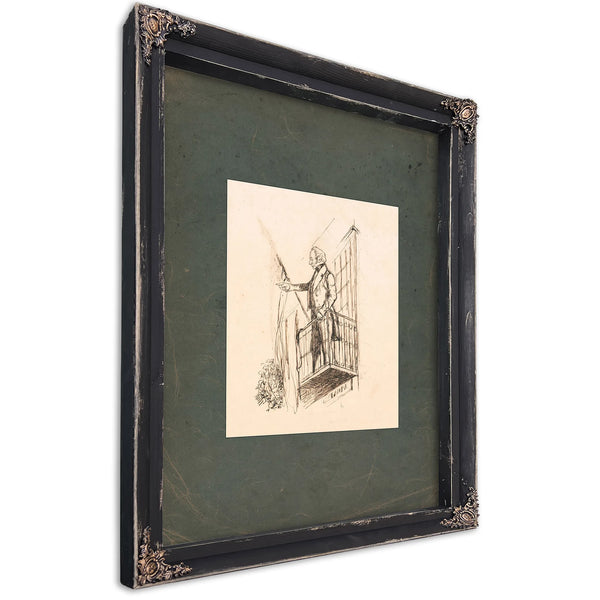 Joel Roberts Poinsett Secretary of War 1838 — Ebony Framed Canvas Print | Bella Frye
