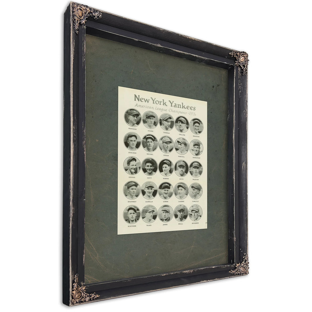 St Louis Cardinals World Series Scrapbook 1926 Dpla F522 — Ebony Framed Canvas Print | Bella Frye