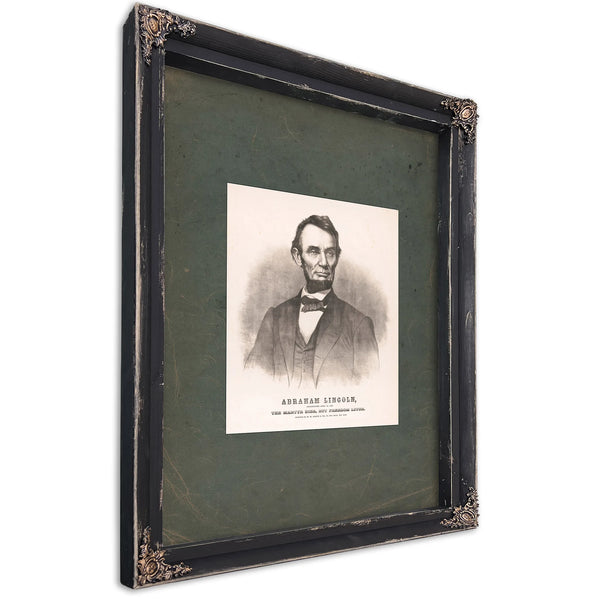 Abraham Lincoln Assassinated April 14 1865 19th Century — Ebony Framed Canvas Print | Bella Frye