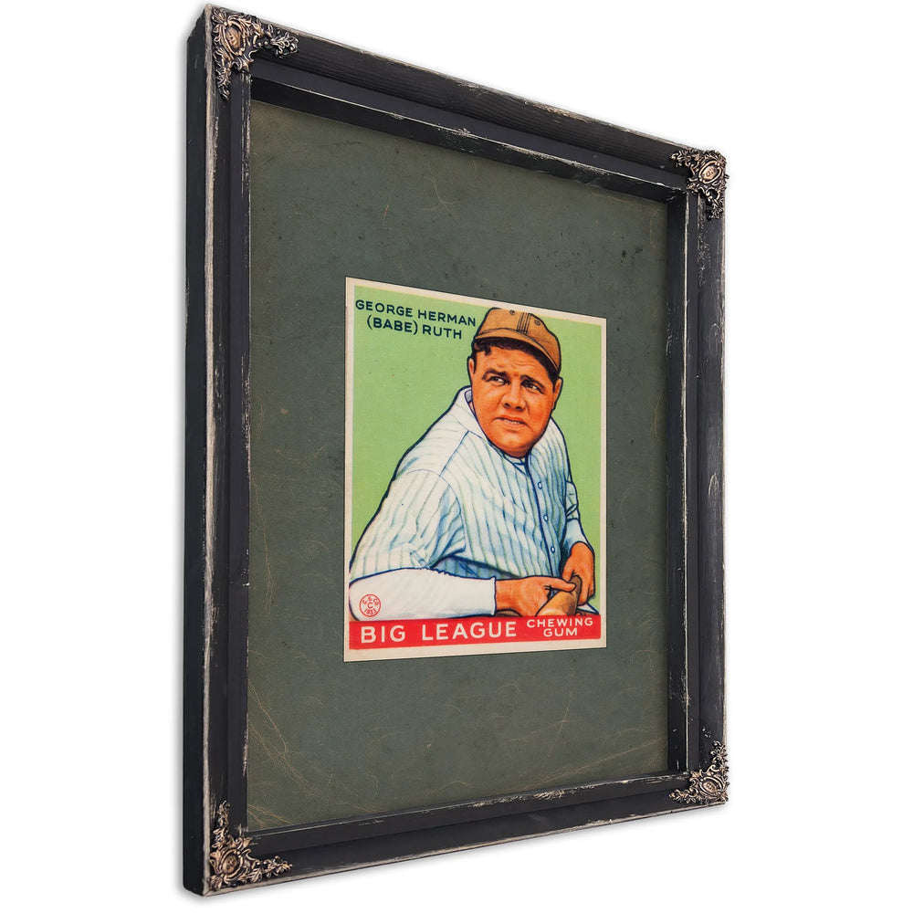 Baberuthgoudeycard3 — Ebony Framed Canvas Print | Bella Frye