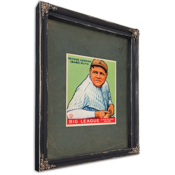 Baberuthgoudeycard3 — Ebony Framed Canvas Print | Bella Frye