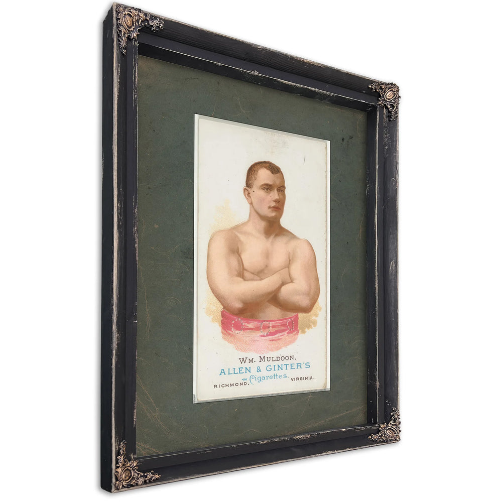 William Muldoon Wrestler From Worldand39s Champions Series 1 N28 for Allen — Ebony Framed Canvas Print | Bella Frye